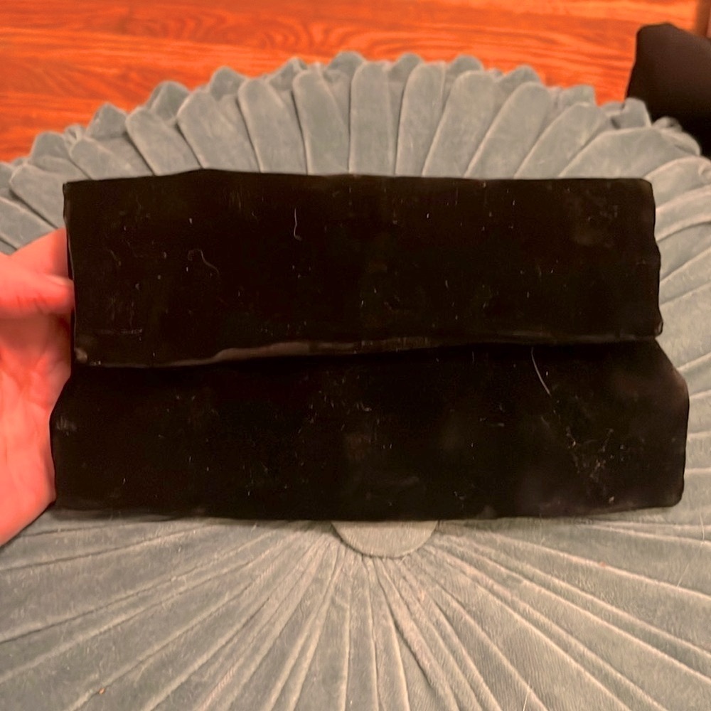 Black Velvet Clutch
